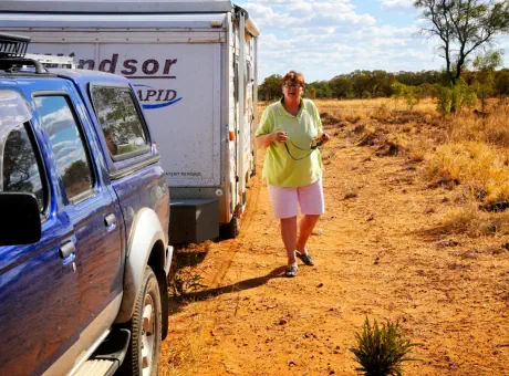 Somewhere in outback Queensland Fiona wants to take a photo May 2015